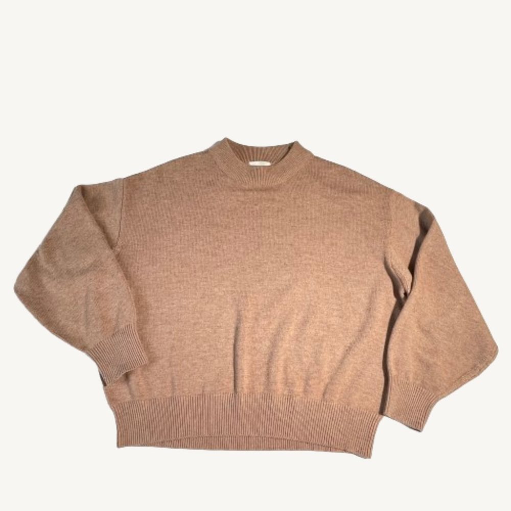 H&M Knit Crew Neck Sweater Soft Peachy Color Size Large